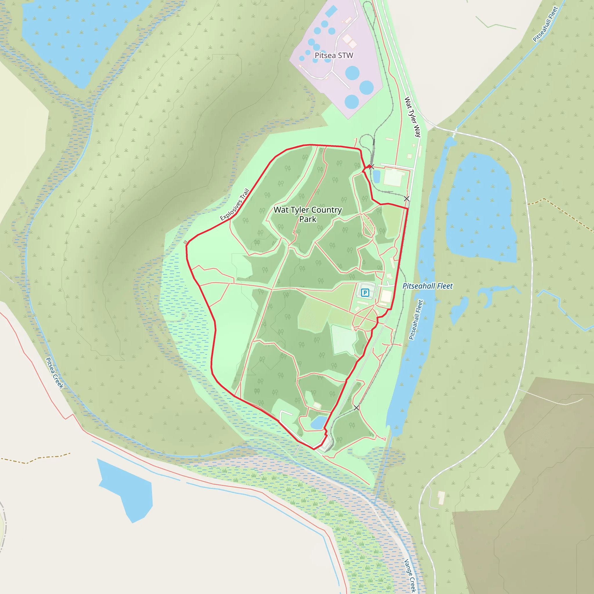 Wat Tyler Country Park mobile static map