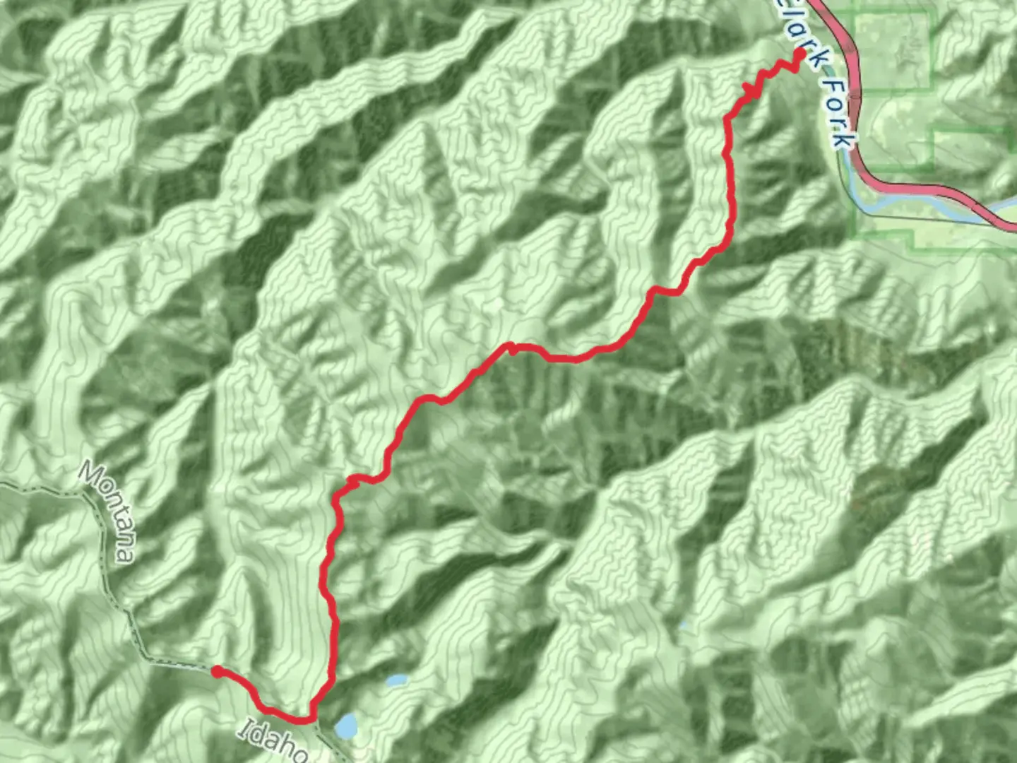 An image depicting the trail Dry Creek Divide Trail and its surrounding area.