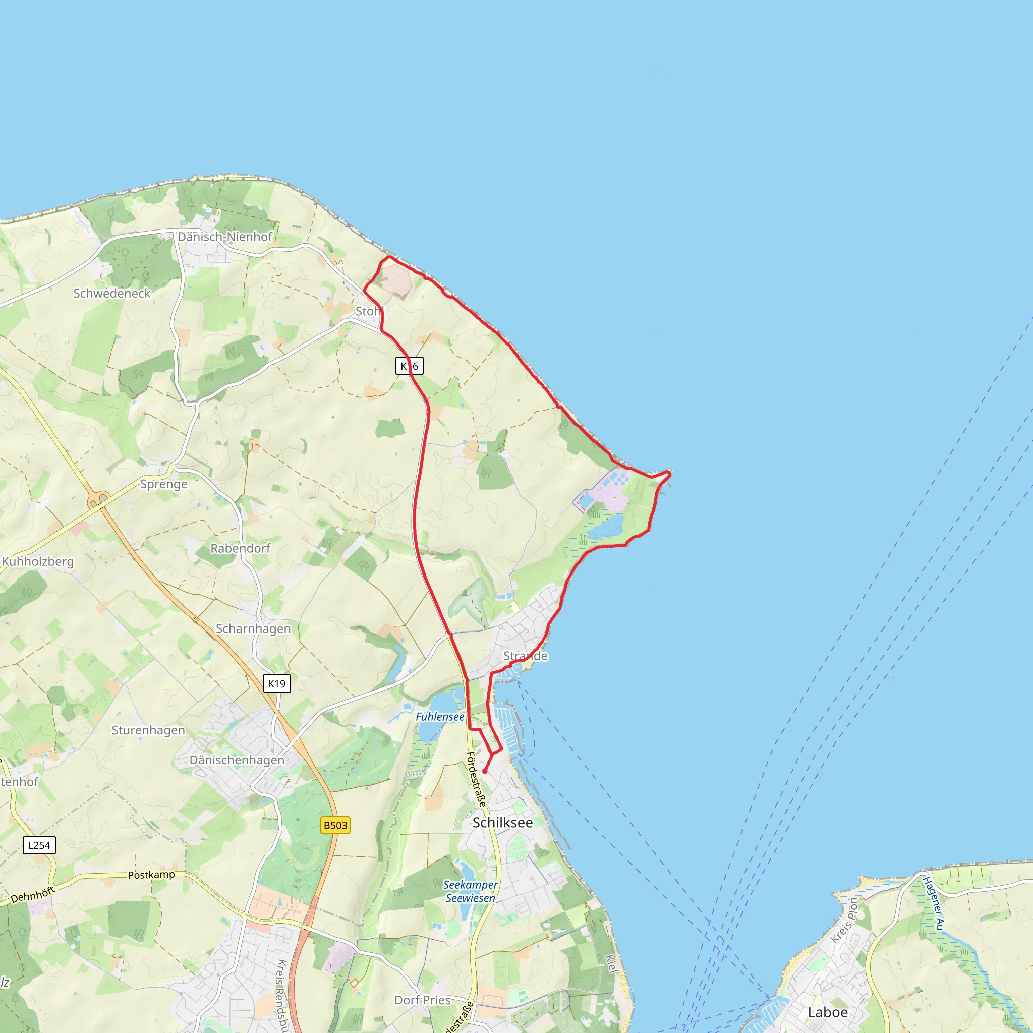 Altbulk Loop via Bulker Leuchtturm mobile static map