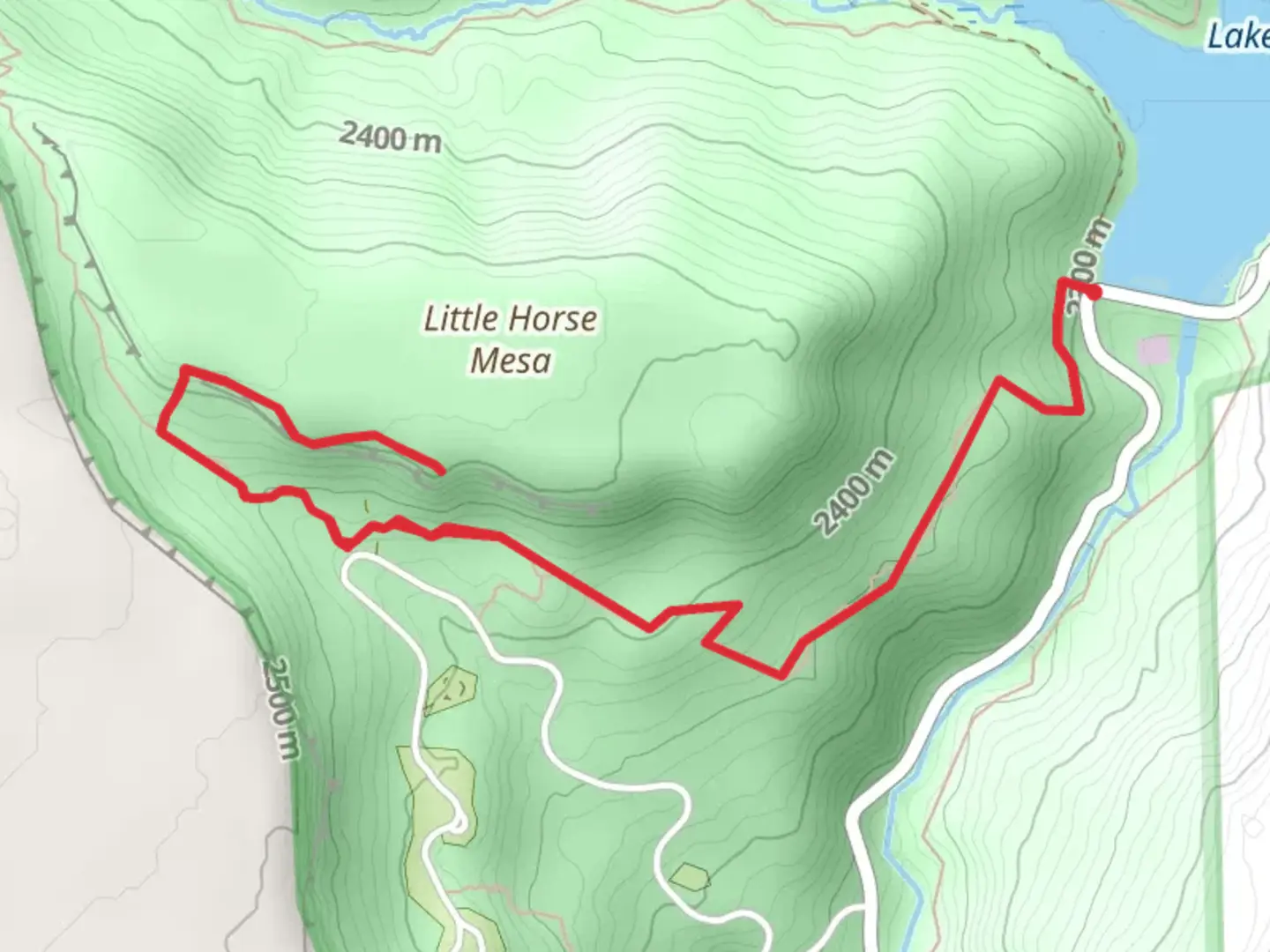 An image depicting the trail Ponderosa Ridge Trail - Lake Maloya and its surrounding area.