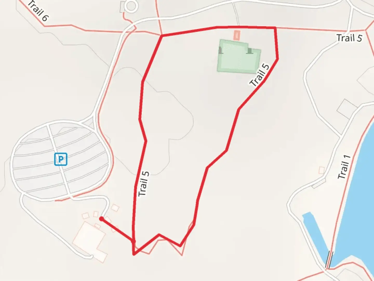 An image depicting the trail Trail 5 Loop - Lake Lincoln and its surrounding area.