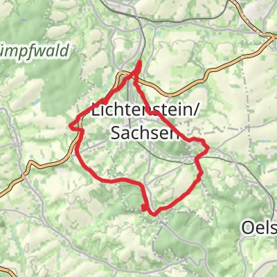 Lichtenstein and Heinrichsort Loop mobile static map