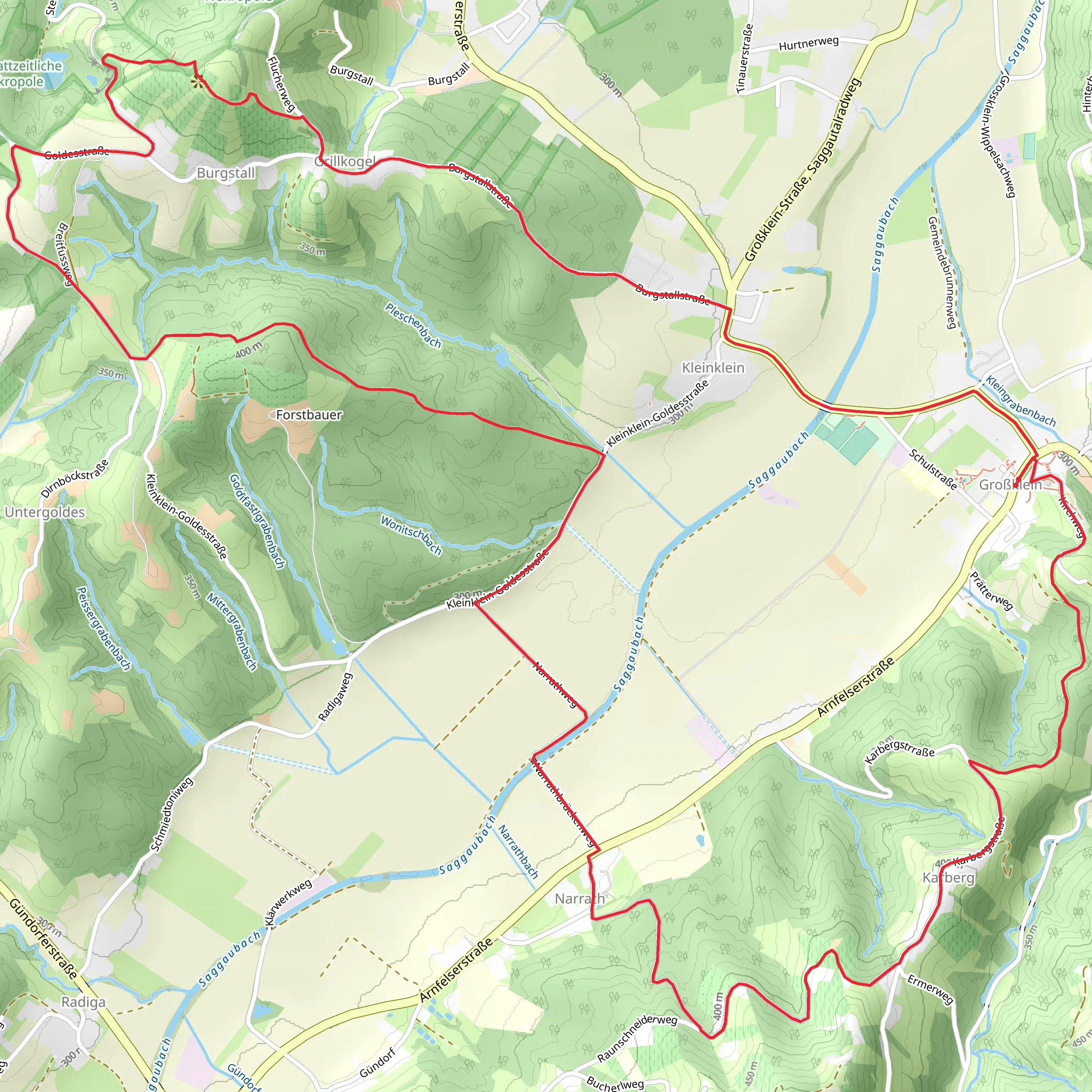 Princely Graves Path - 13 mobile static map