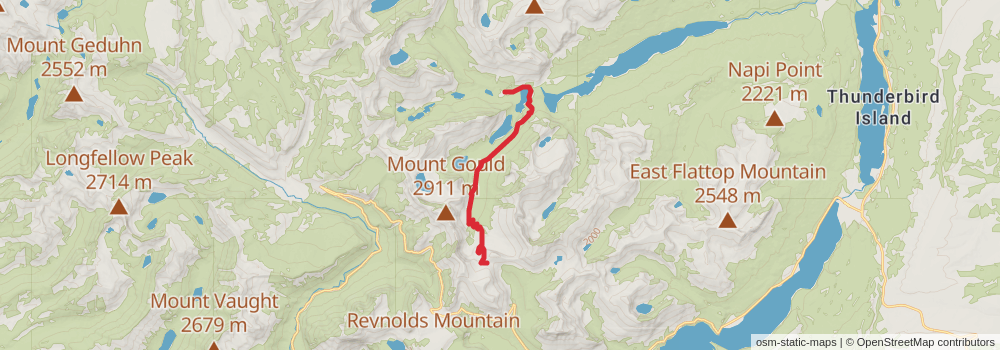 American Perimeter Trail - Rocky Mountains Primary stage 149 Map