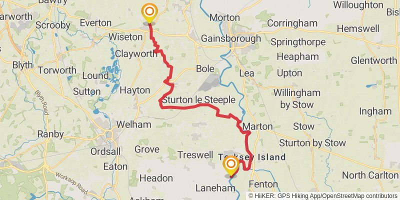 Trent Valley Way stage 5 Map