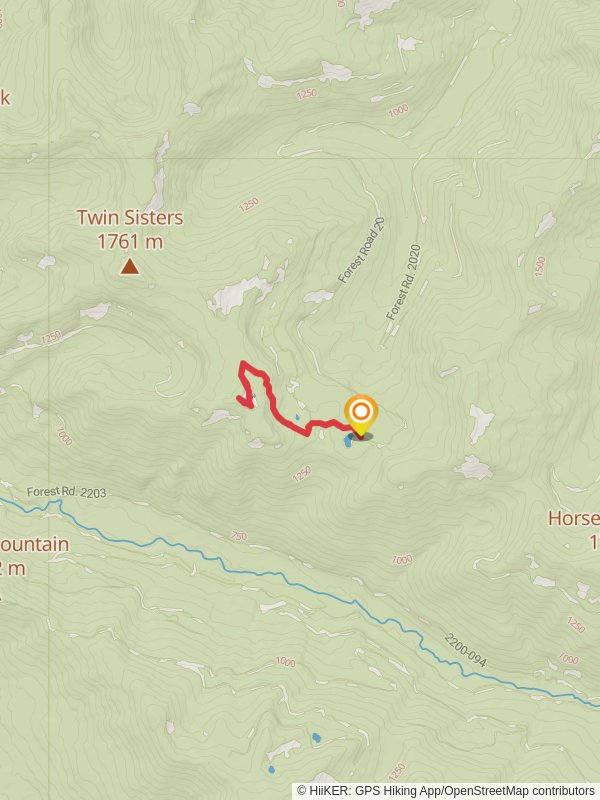 Cispus Lookout Trail mobile static map