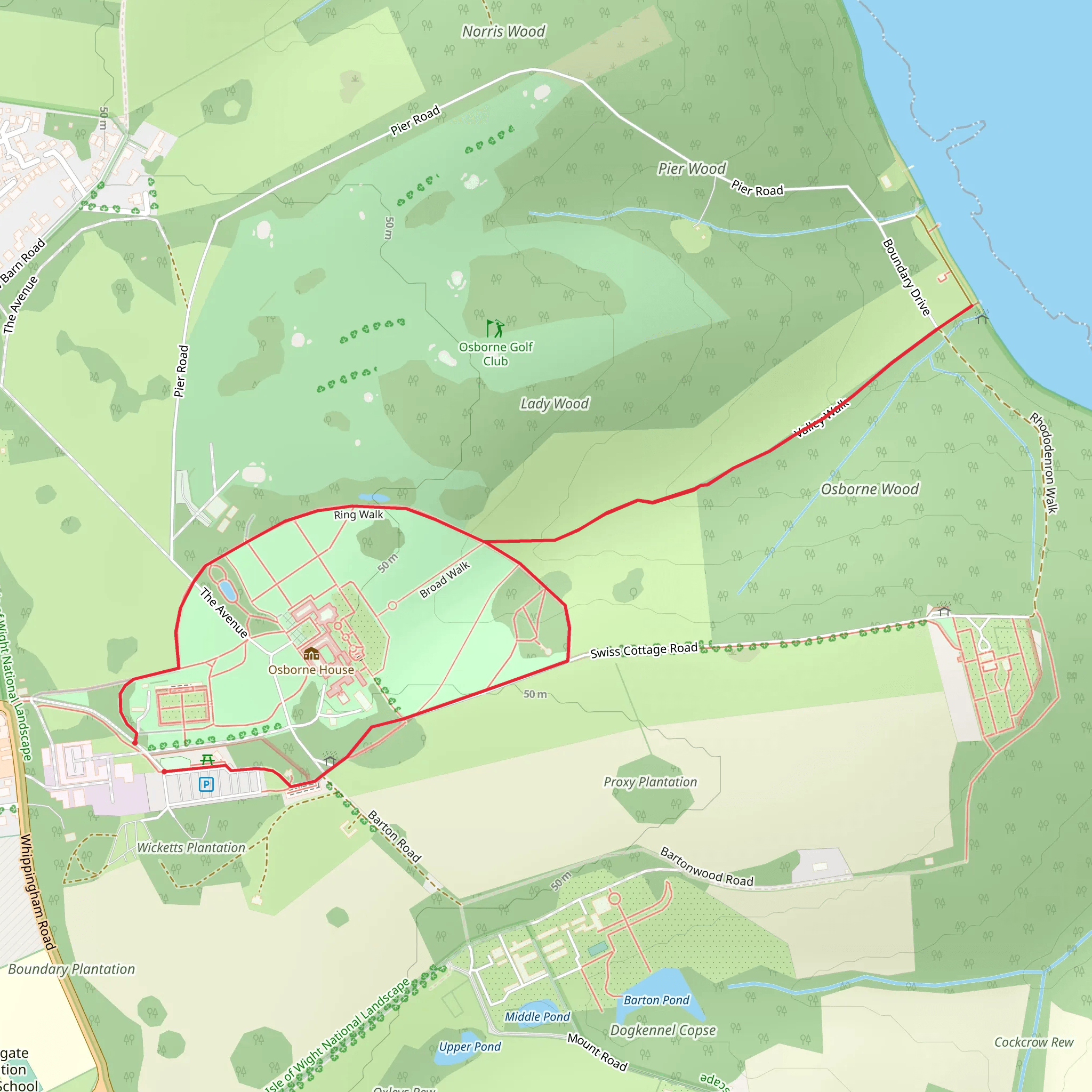 Osborne House mobile static map