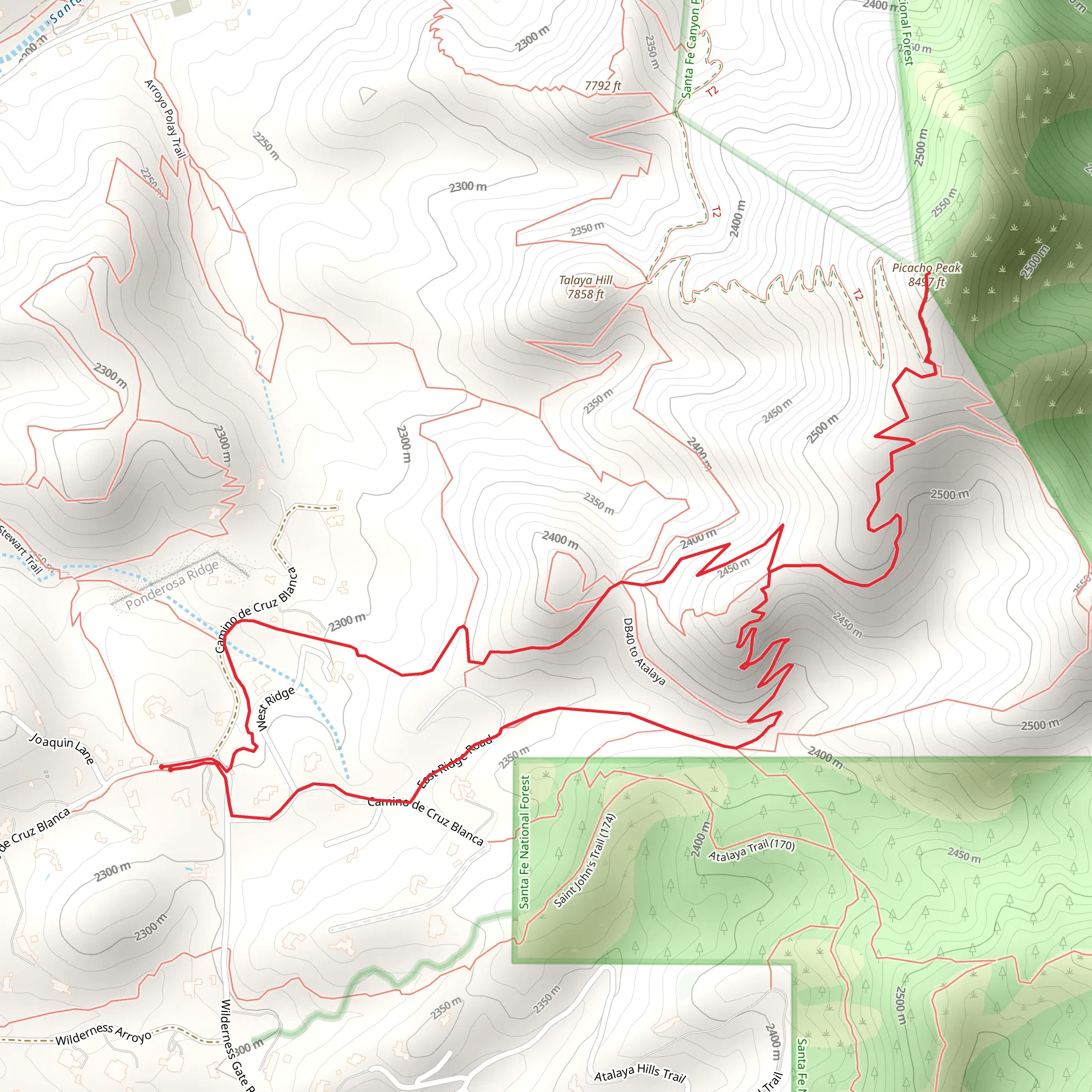 Picacho Peak mobile static map