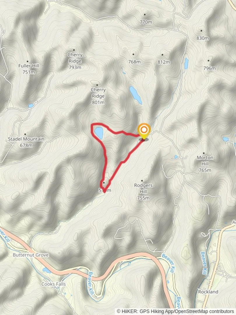 An image depicting the trail Mud Pond Loop and its surrounding area.