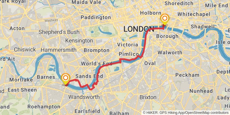Weymouth to Newham Walk stage 15 Map