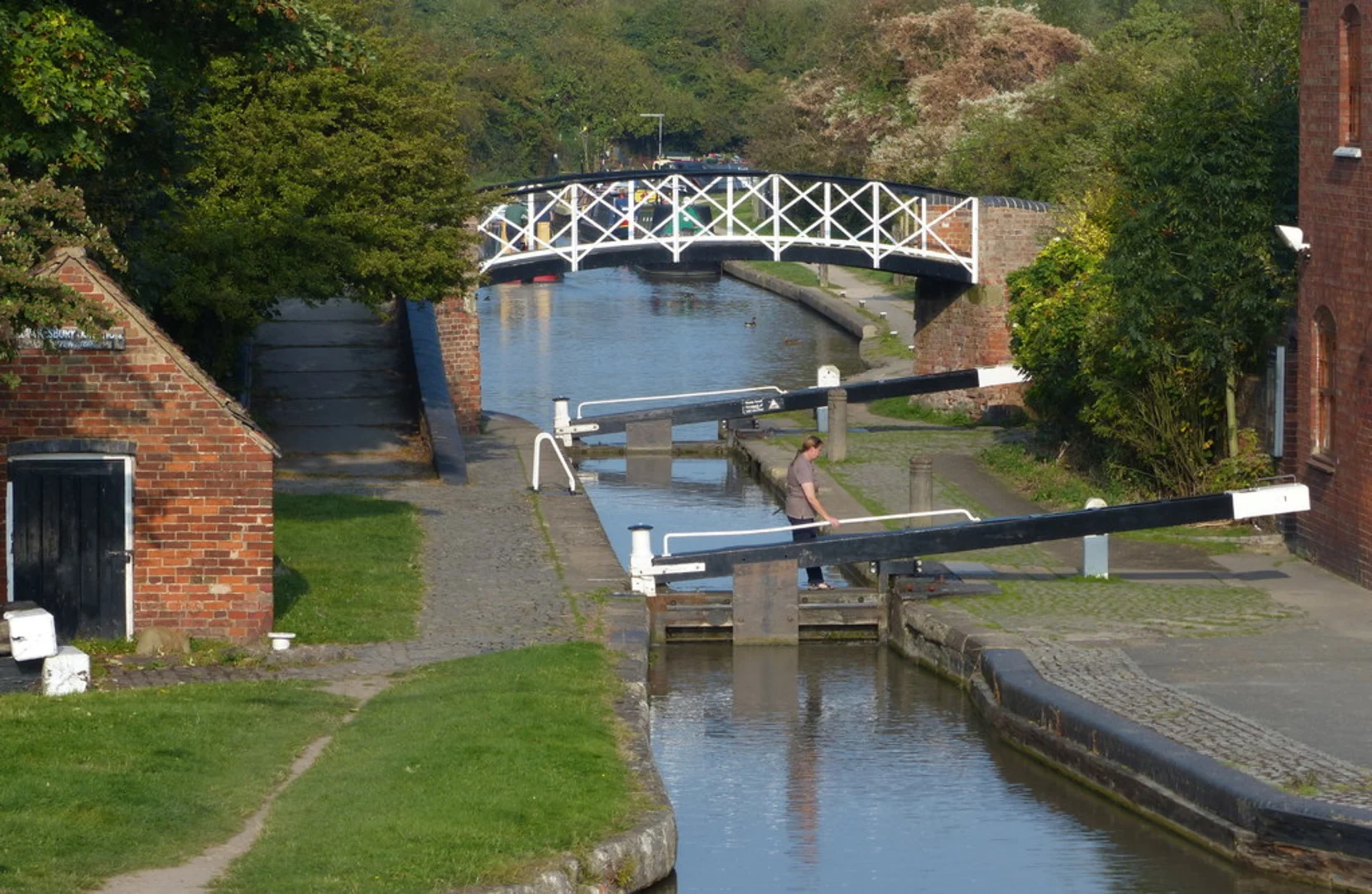 An image depicting the trail New Wood on new Hills, Oxford Canal and Hawkesbury Loop and its surrounding area.