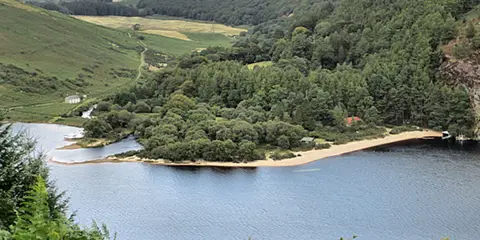 An image depicting the trail Lough Dan to Kanturk and its surrounding area.