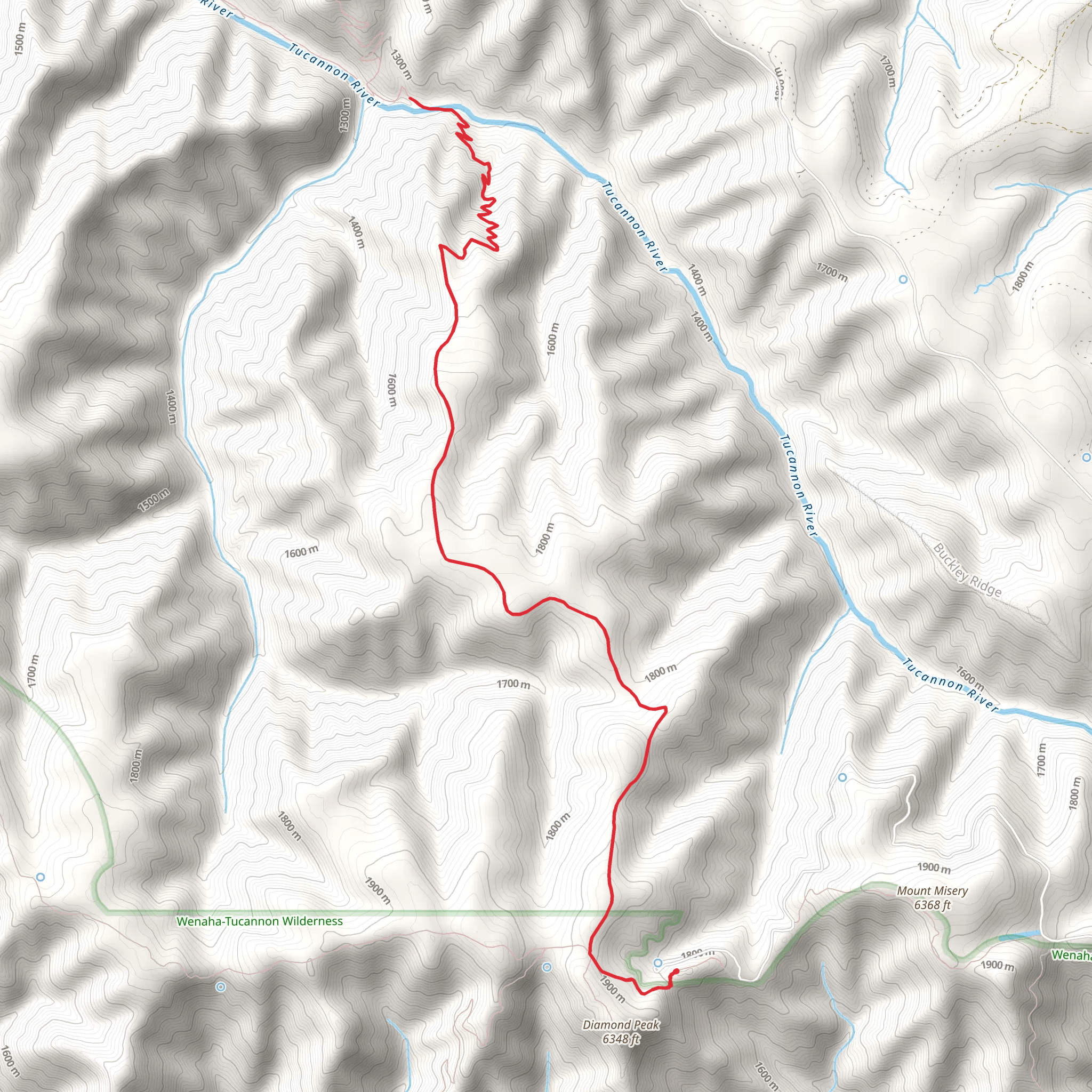 Bear Creek Trail mobile static map