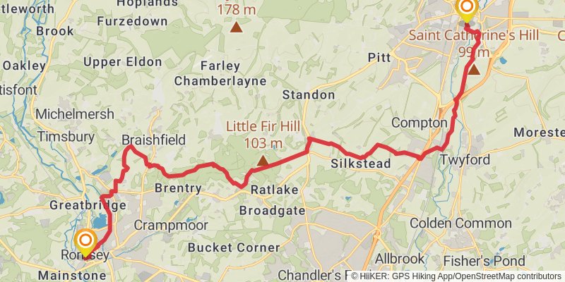 Weymouth to Newham Walk stage 8 Map