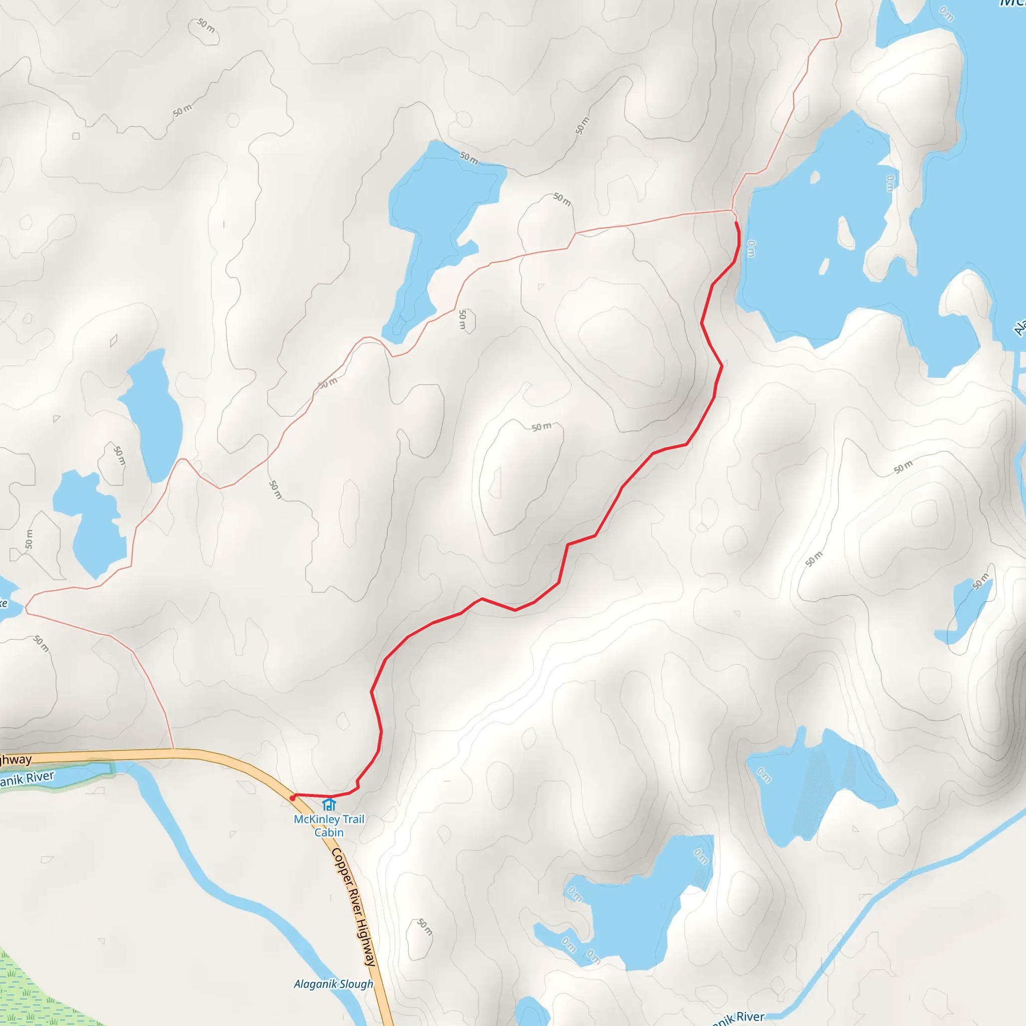 McKinley Lake mobile static map