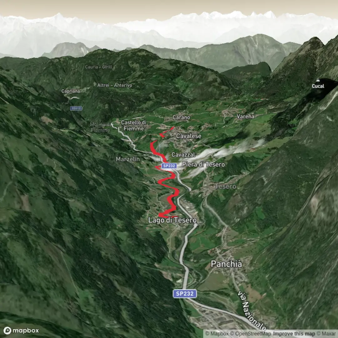 An image depicting the trail Walk home from Olympics 2026 and its surrounding area.