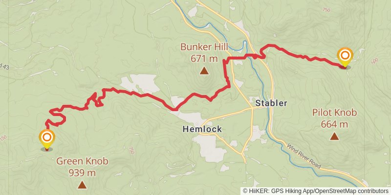 Ultra Pedestrian North Loop stage 161 Map