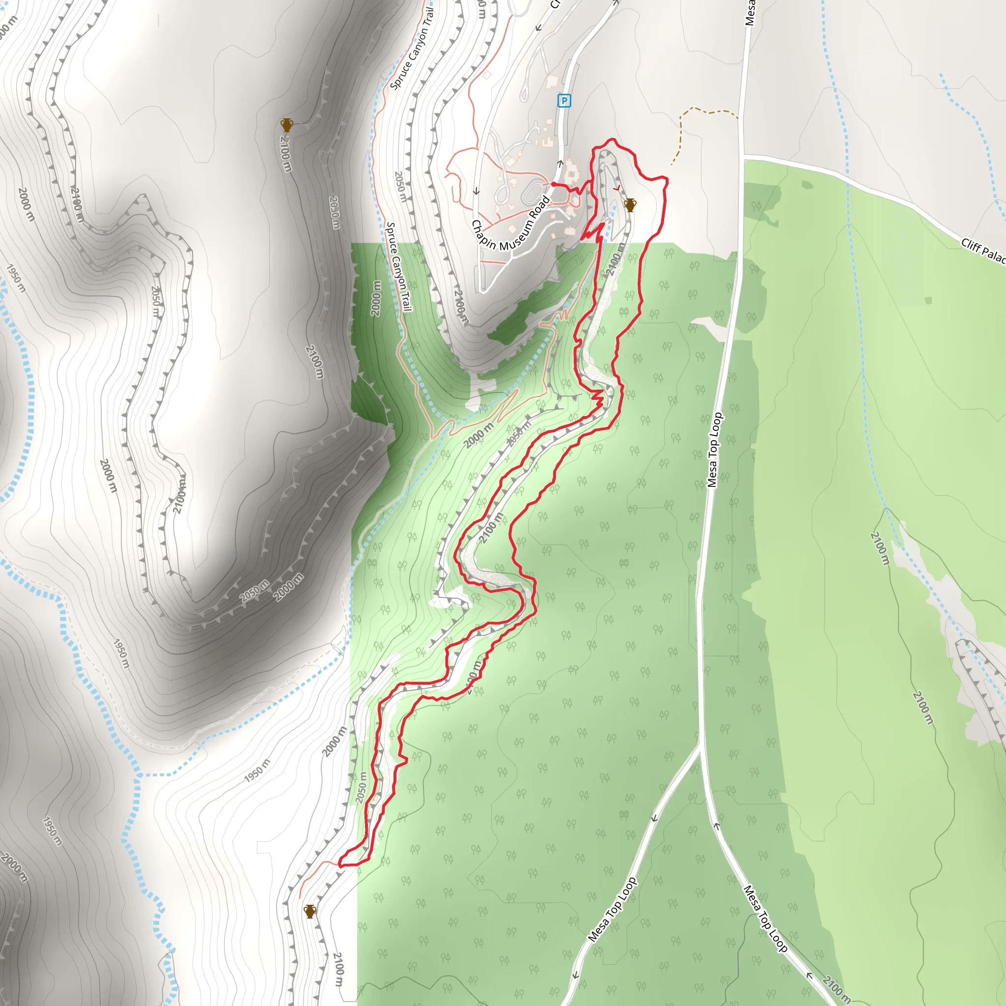 Petroglyph Point Trail Loop mobile static map