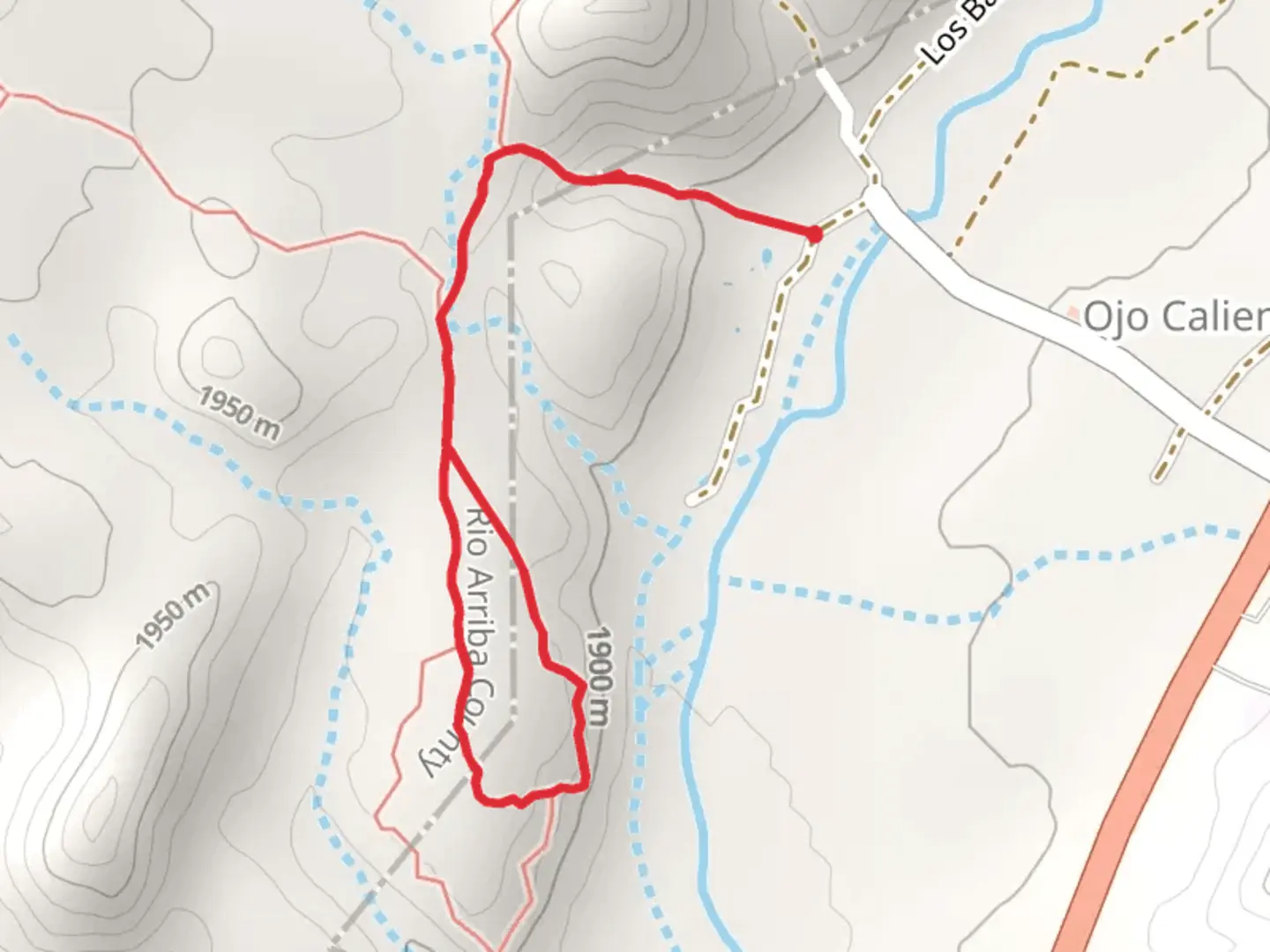 An image depicting the trail Posi Pueblo Loop Trail and its surrounding area.