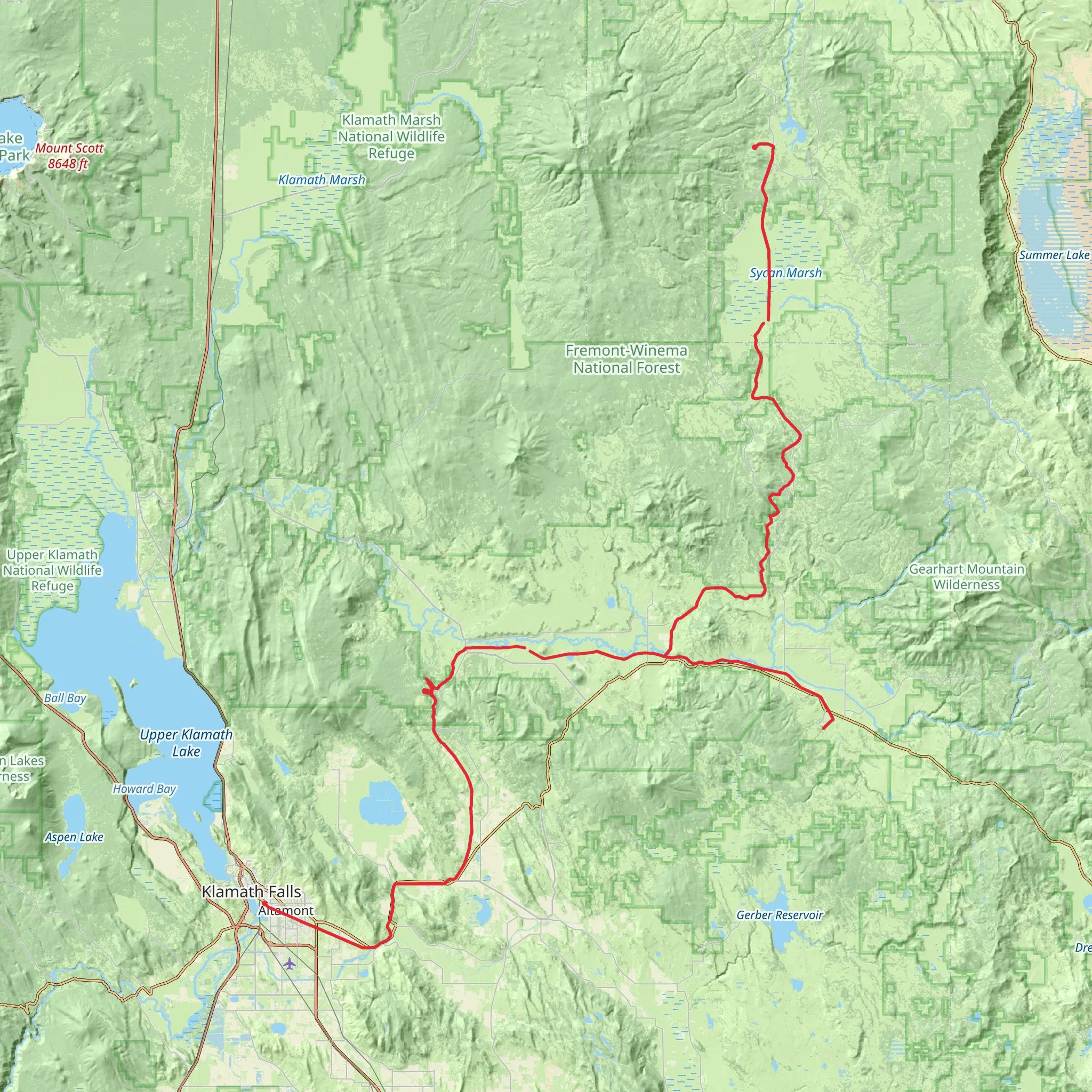 Woods Line State Trail mobile static map