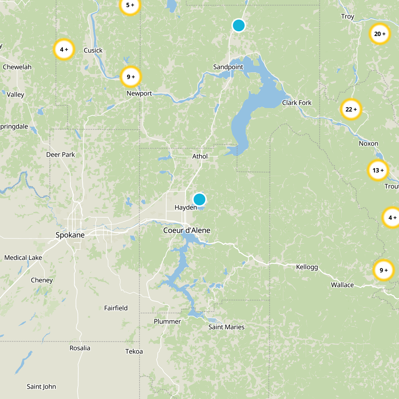 Kootenai County Static Map