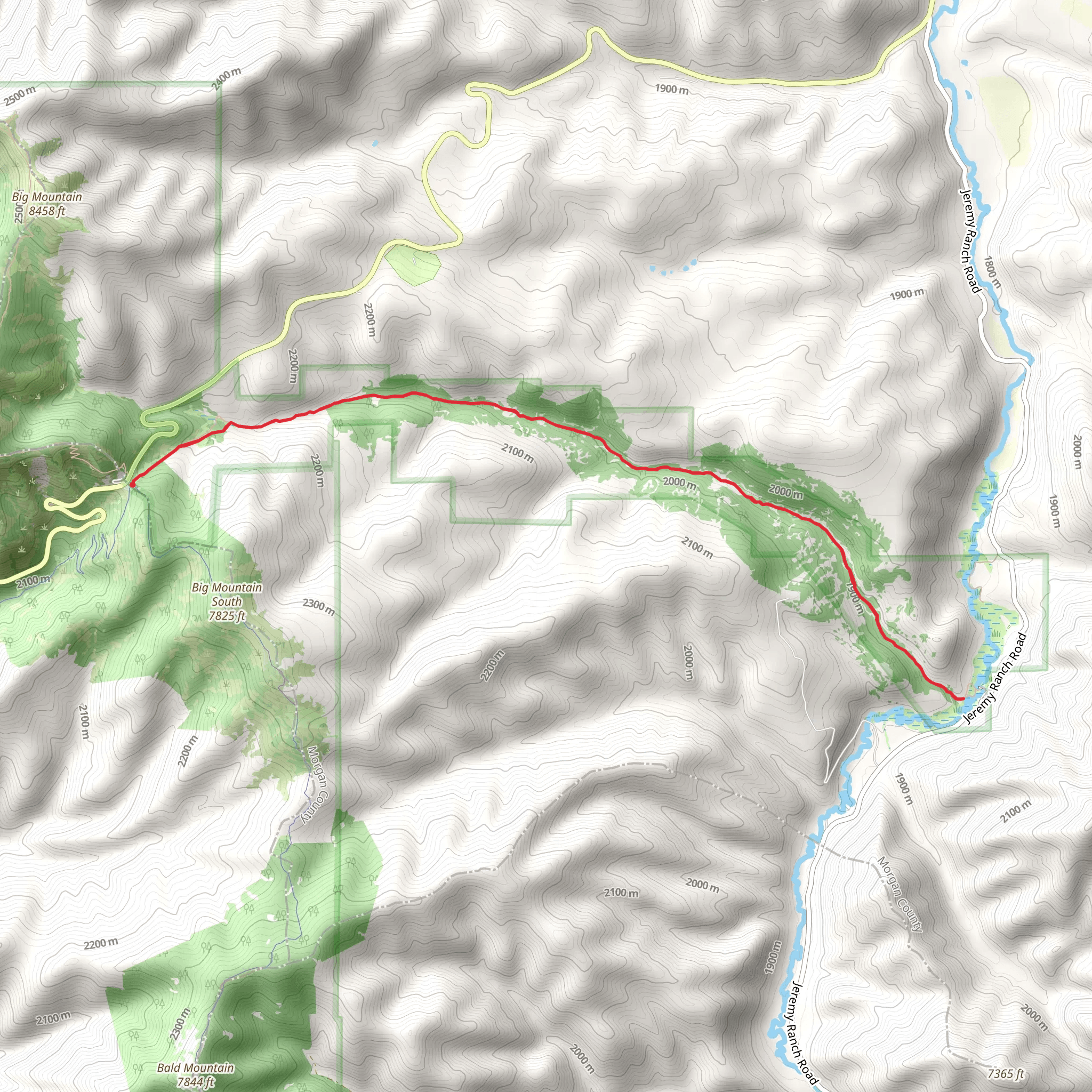 Donner Reed Party and Mormon Pioneer Route mobile static map