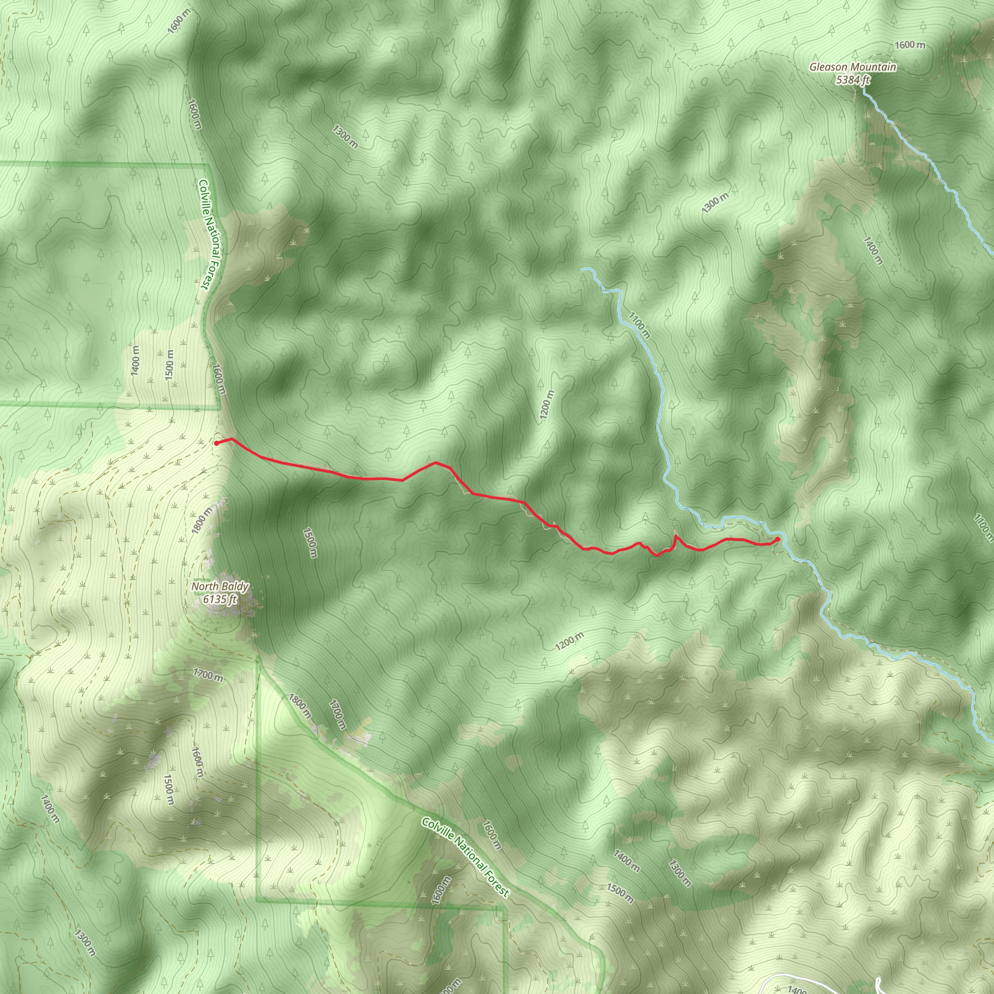 Squaw Valley Trail mobile static map