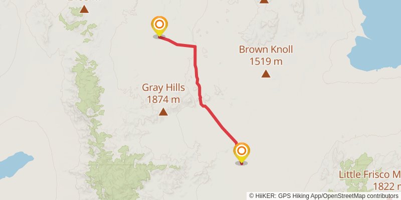 American Discovery Trail - Utah stage 47 Map