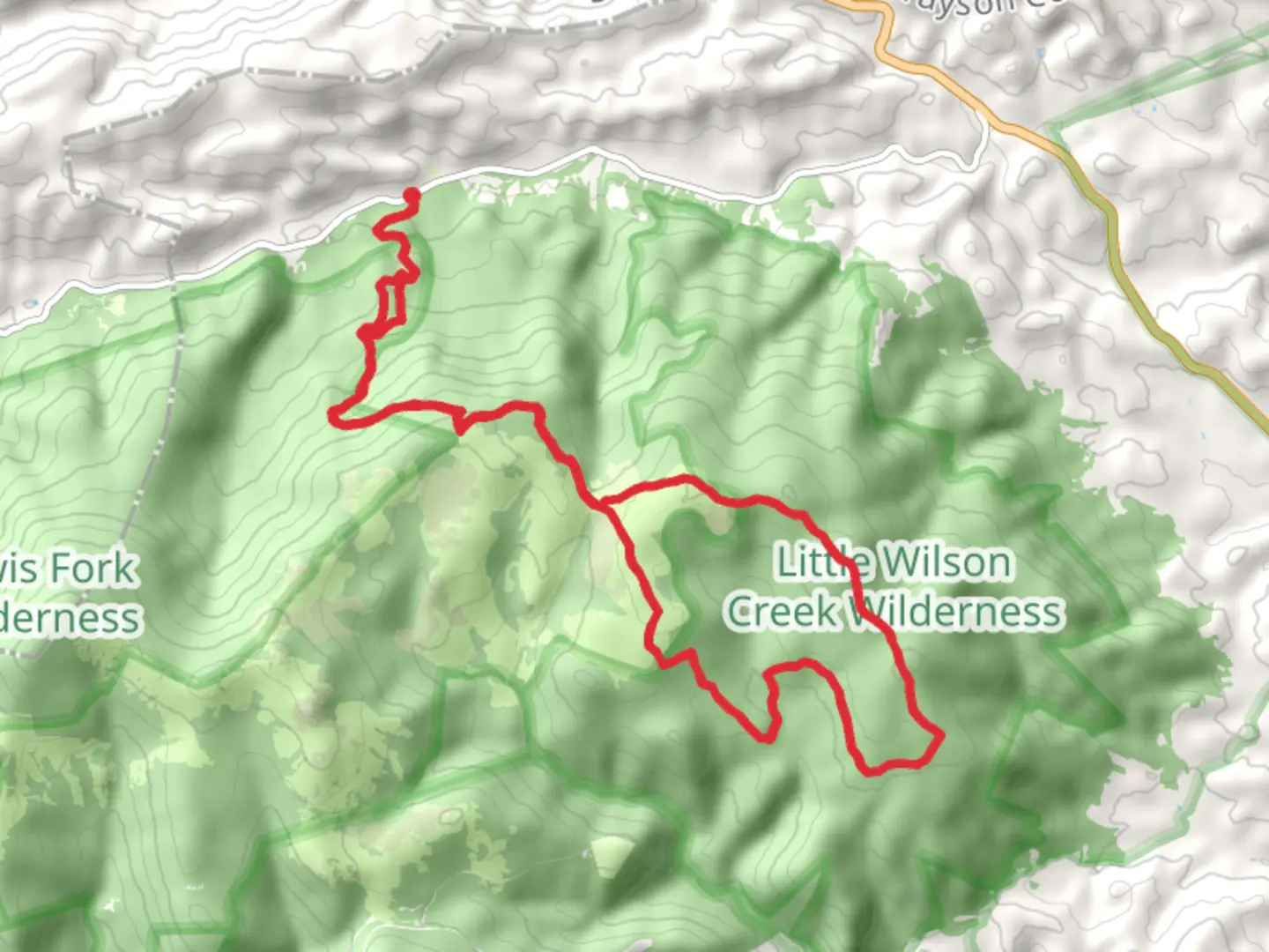 An image depicting the trail First, Second and Third Peak Loop via Appalachian Trail and its surrounding area.