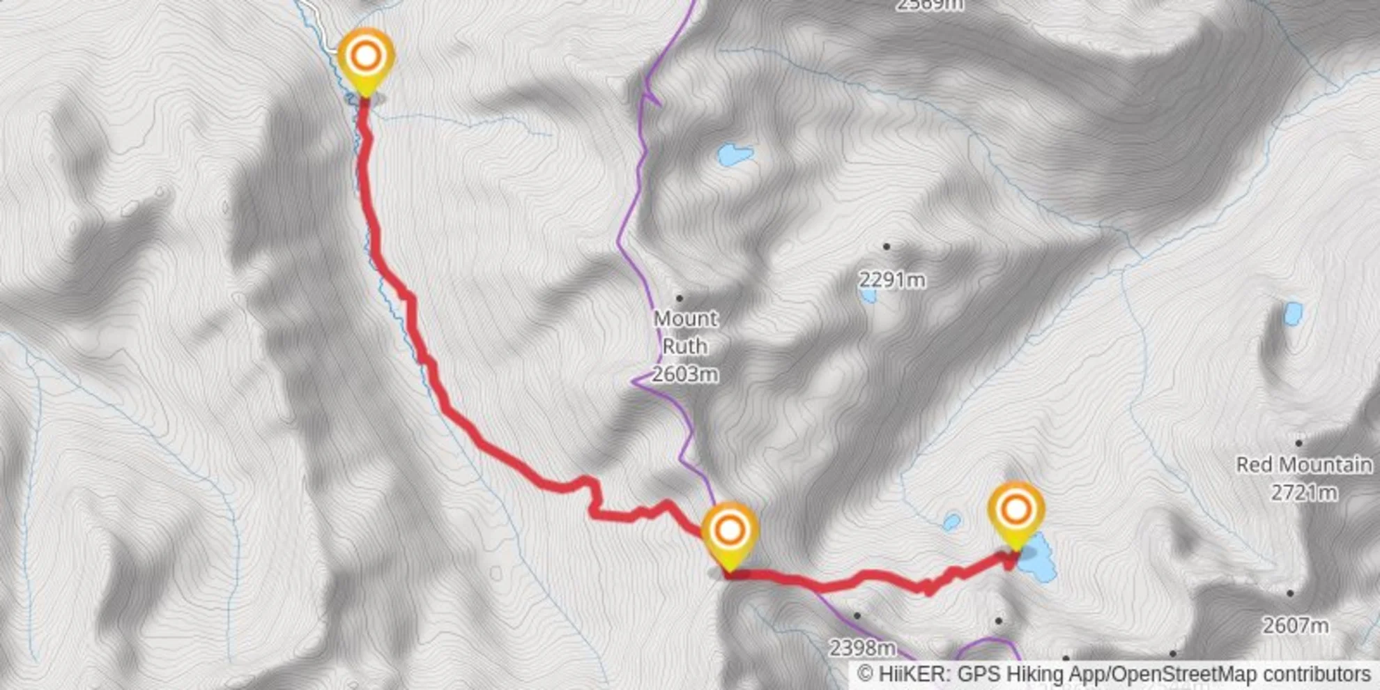 An image depicting the trail Summit Lake #2 and its surrounding area.