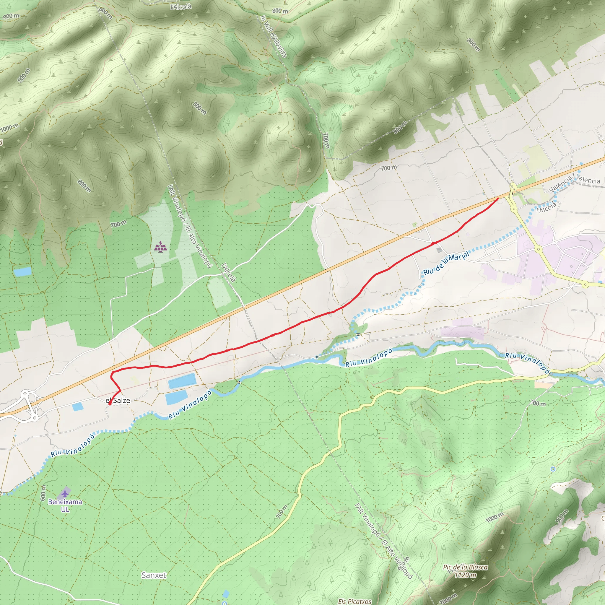 Camí Vell de Bocairent SL CV 117 mobile static map