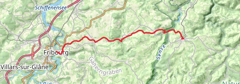 Camino Basel-Geneva via Bern stage 8 Map