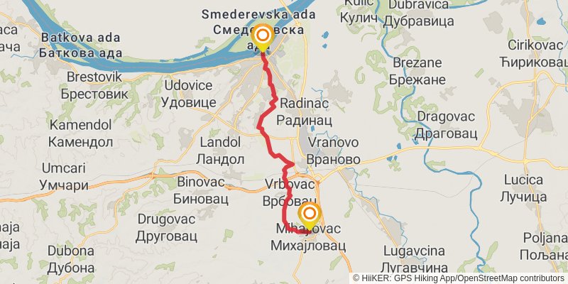 Sultans Trail stage 52 Map