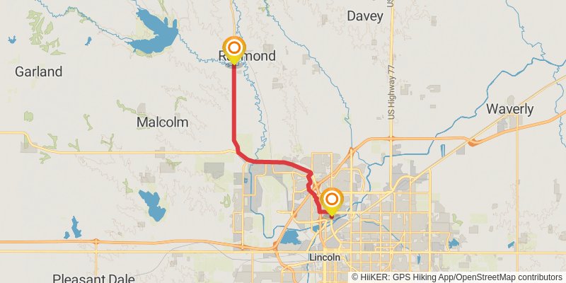 American Discovery Trail North Route stage 173 Map