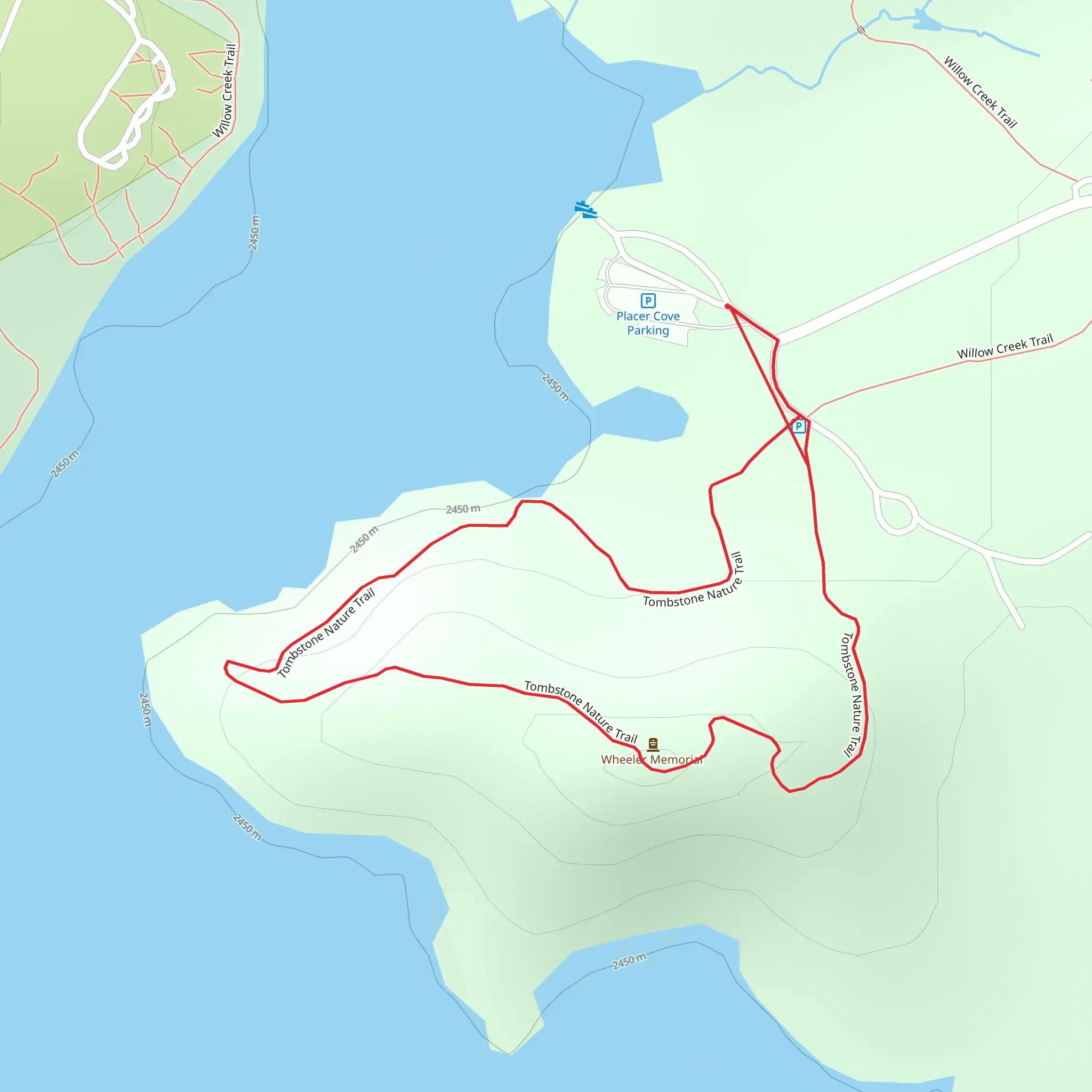 Tombstone Nature Loop Trail mobile static map