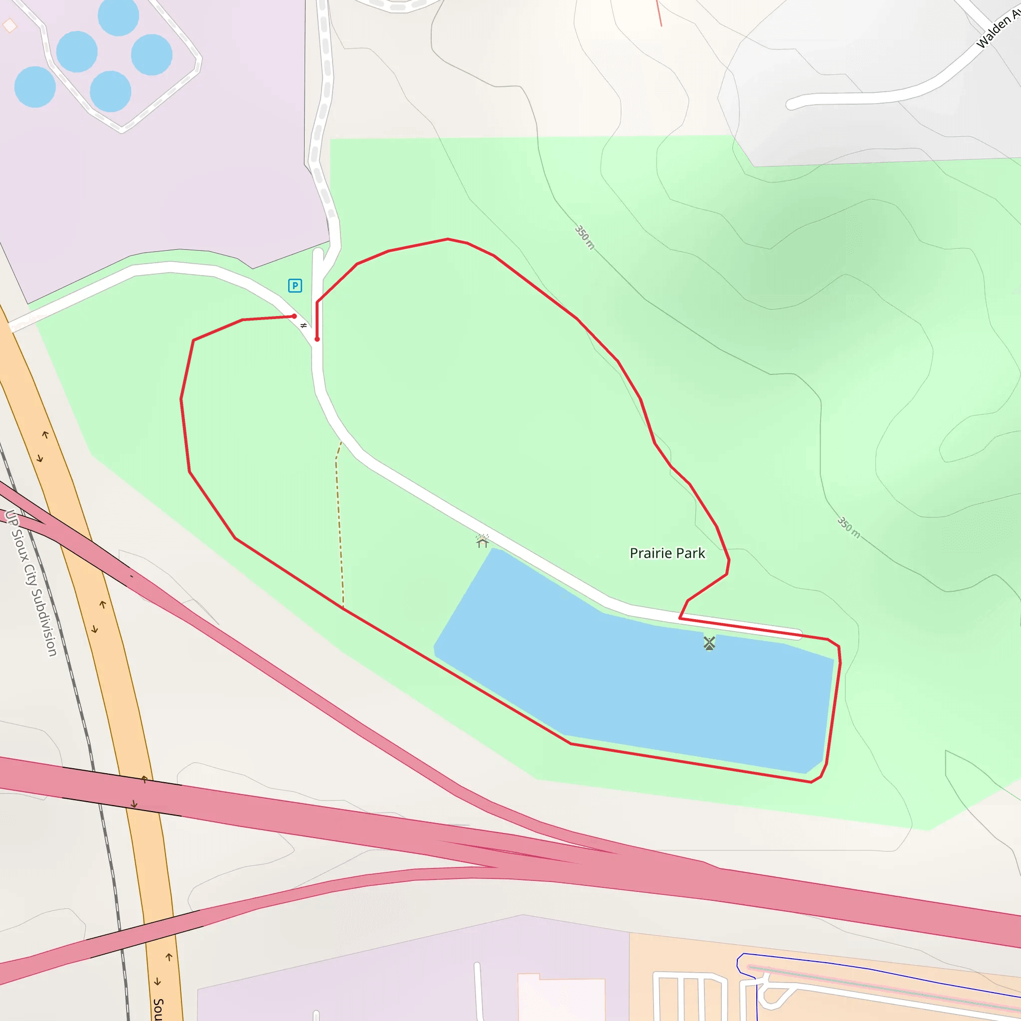 Prairie Park Loop mobile static map