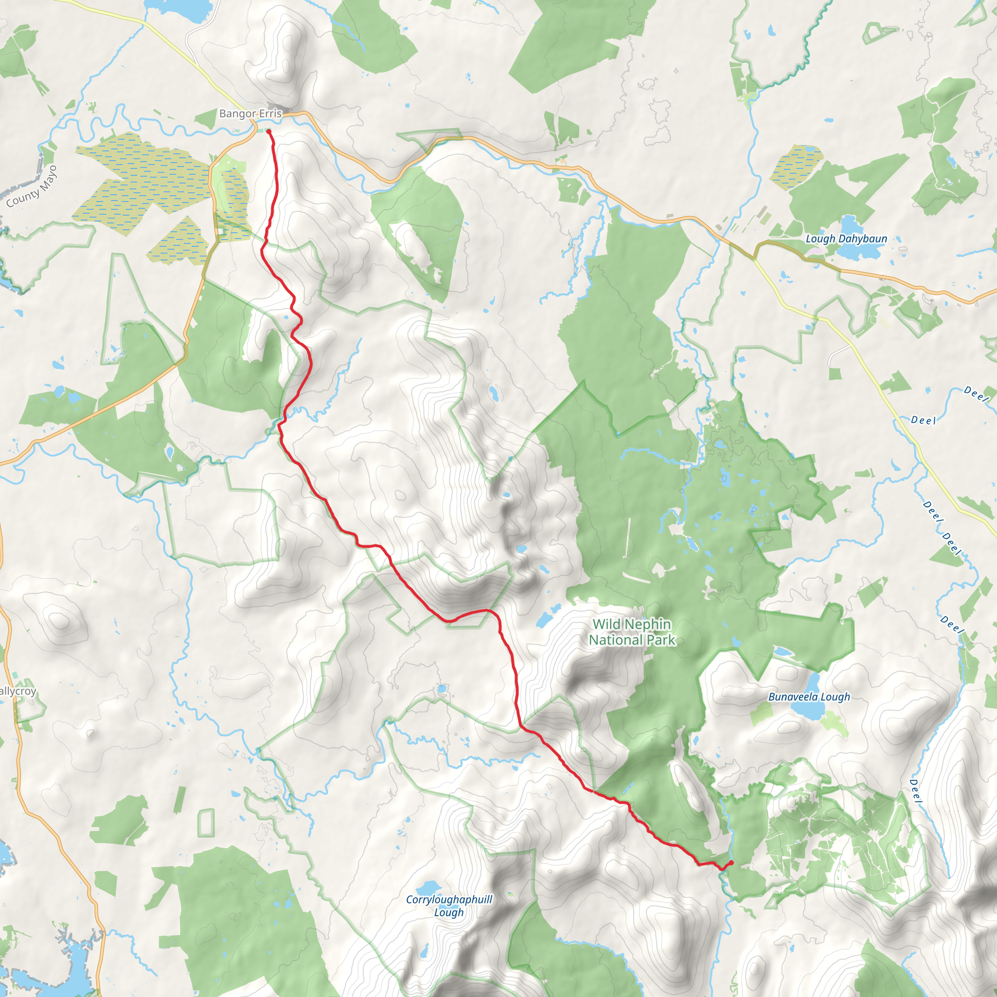 Bangor Trail mobile static map