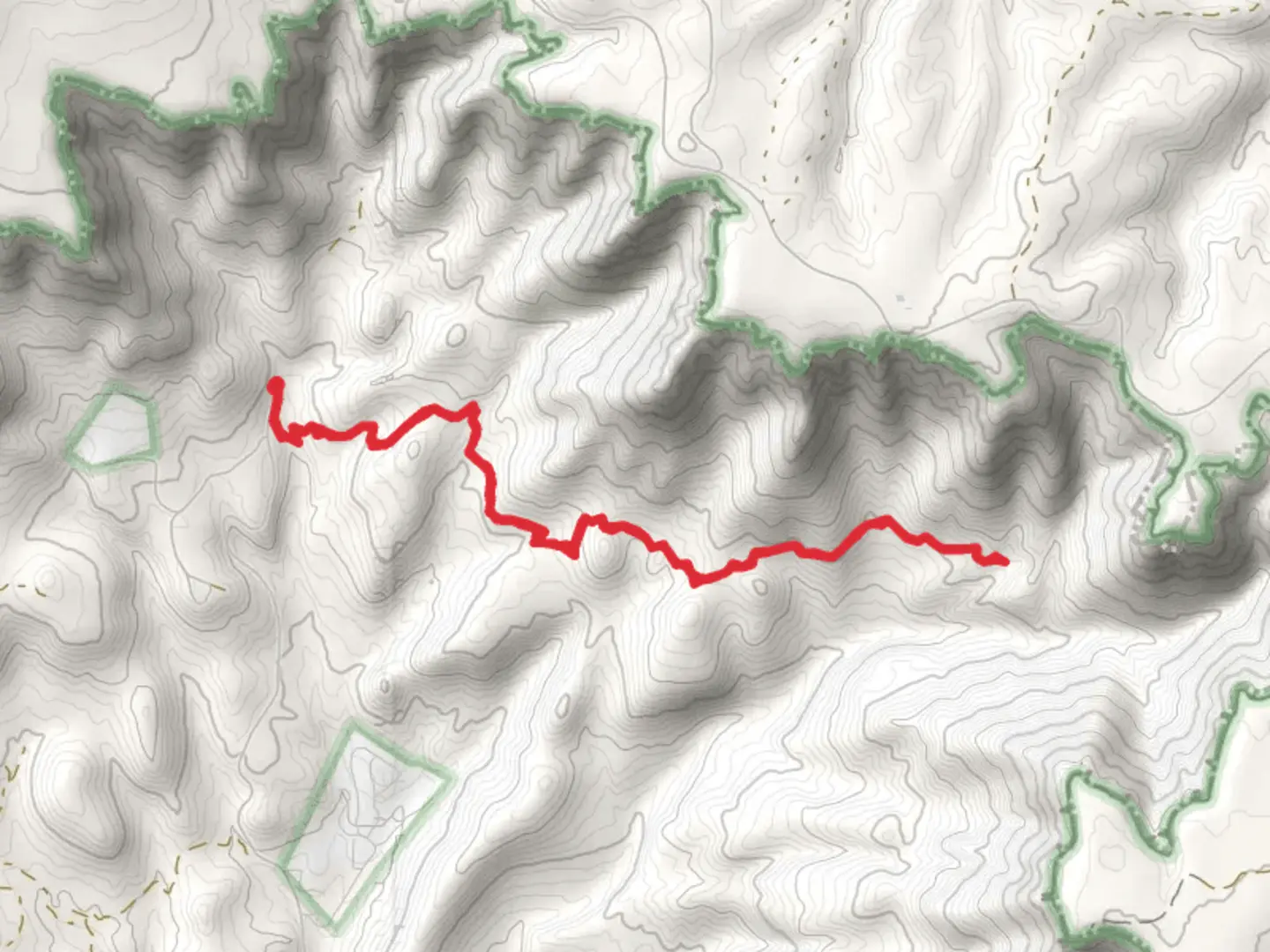 An image depicting the trail Tonto Creek and Dick Williams Creek via Highline Trail and its surrounding area.