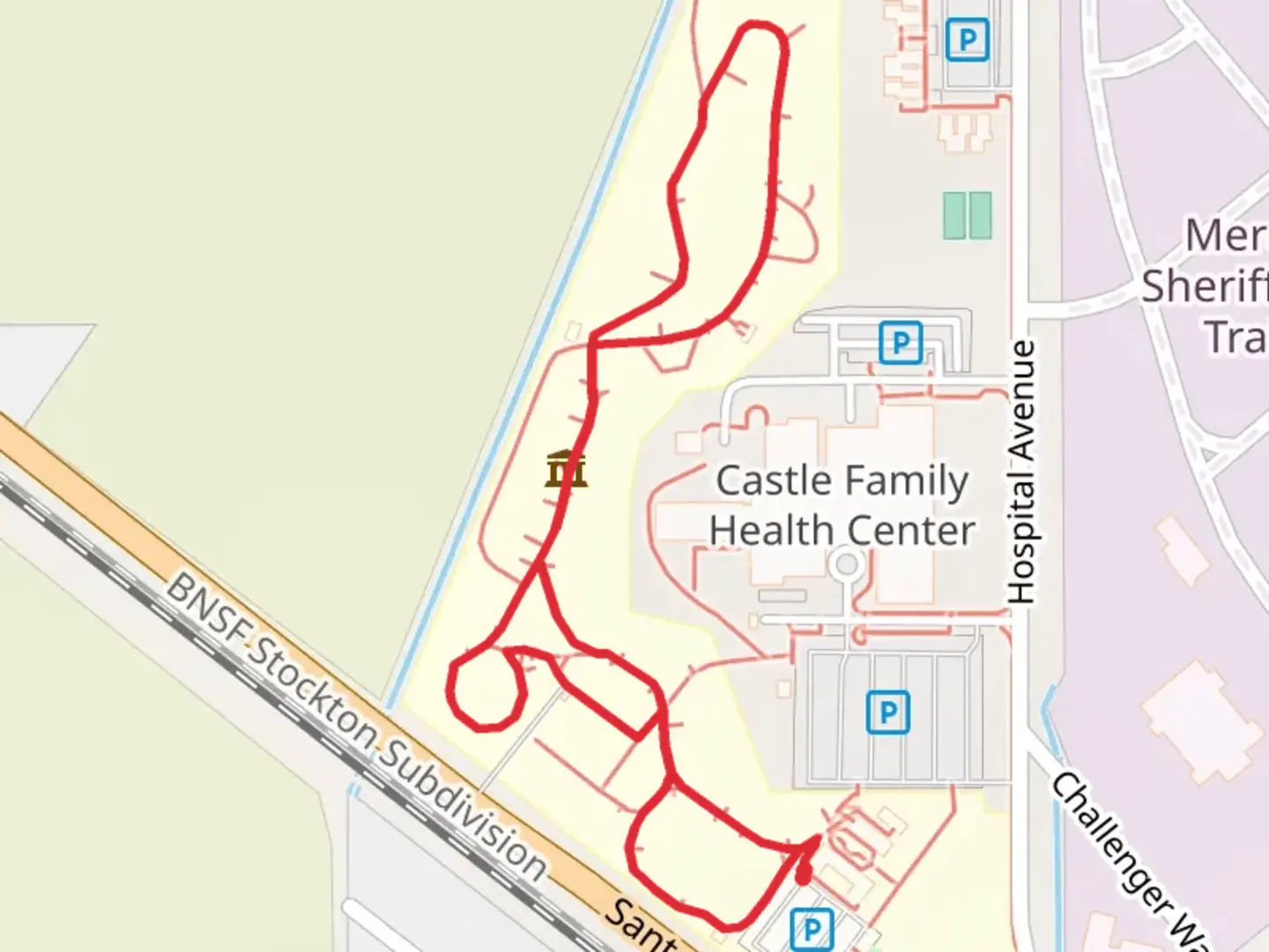 An image depicting the trail Casad Lateral Loop and its surrounding area.