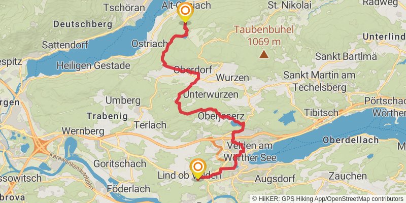 Alpe - Adria Trail stage 20 Map