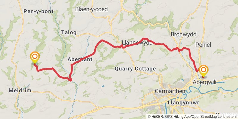 Celtic Way stage 6 Map