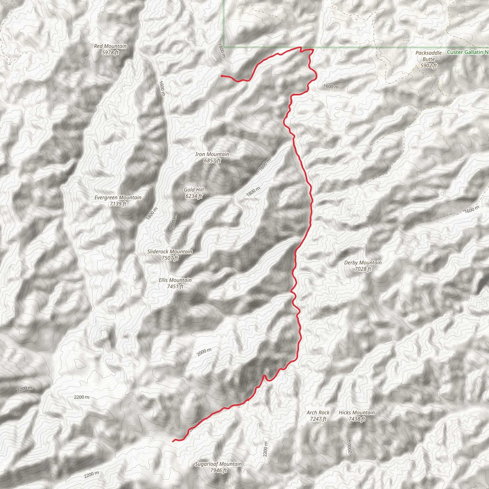 Lower Deer Creek Trail mobile static map