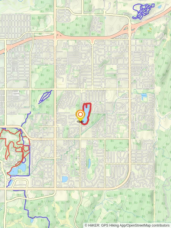 Cheney Lake Loop mobile static map