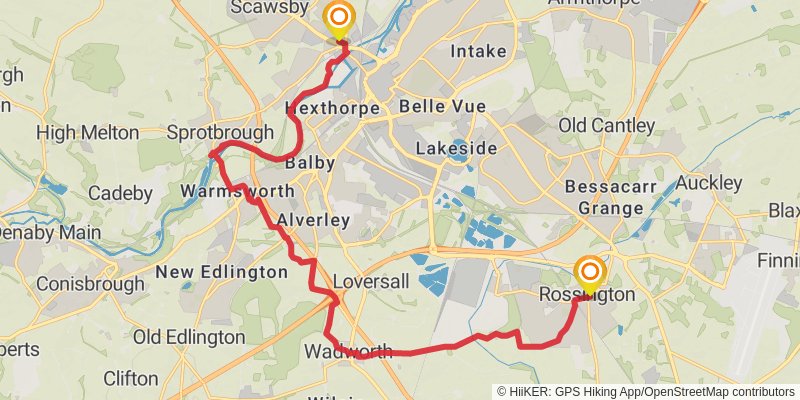 Doncastrian Way stage 3 Map