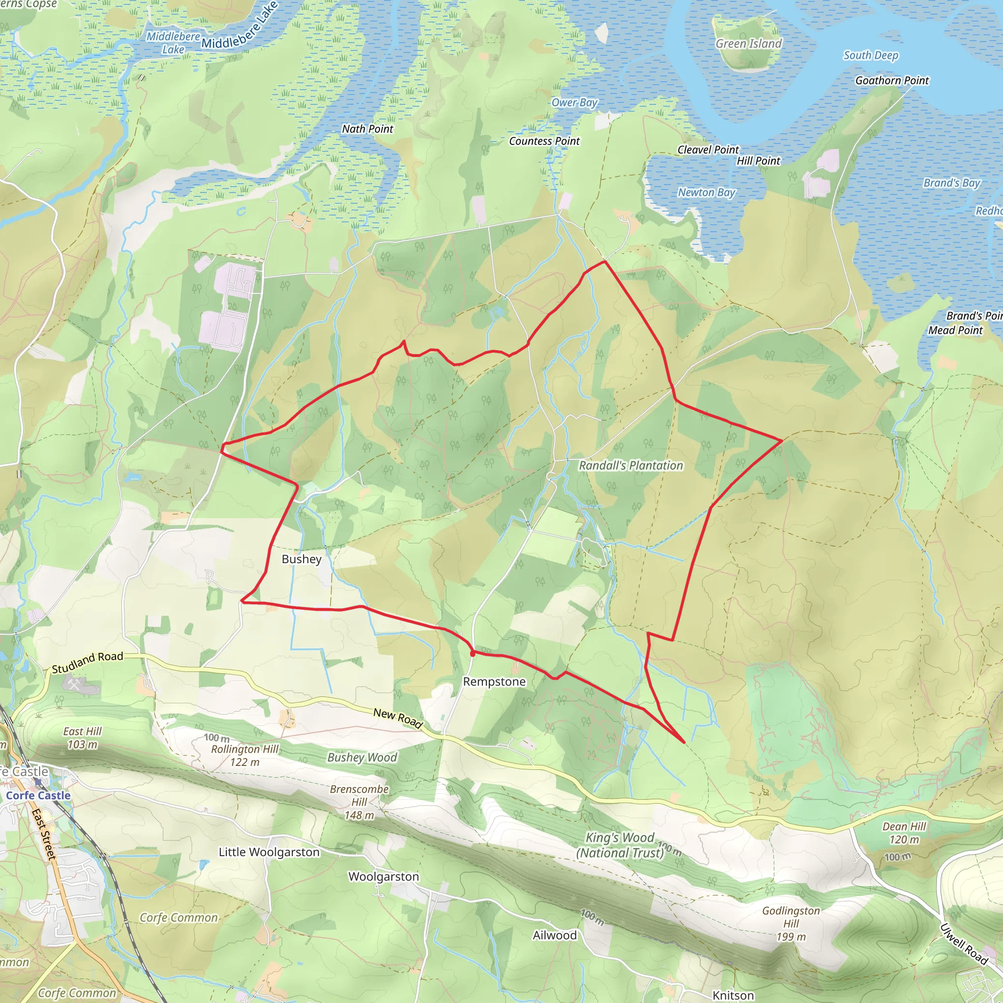 Rempstone Northern Loop mobile static map