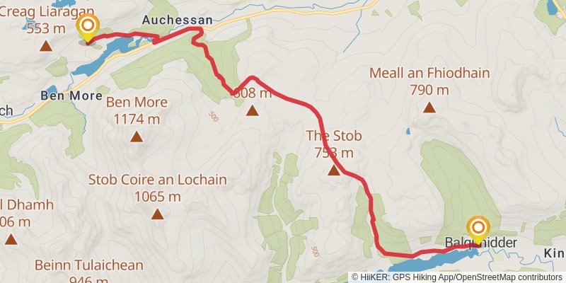 Stevenson Way stage 18 Map