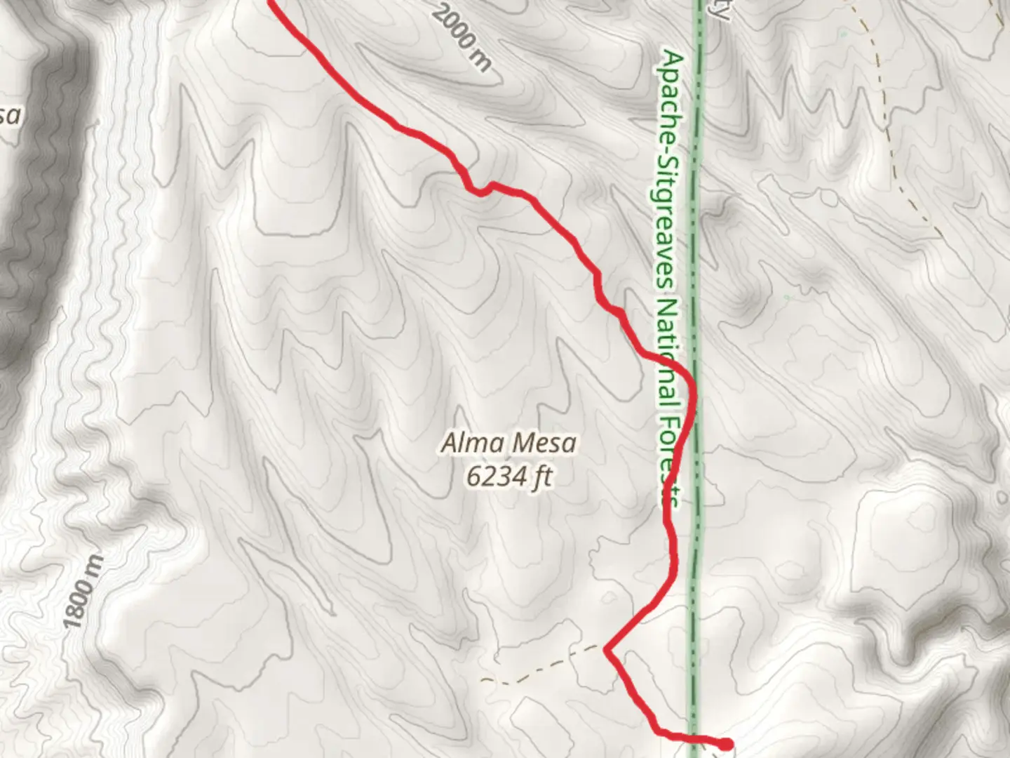 An image depicting the trail Stateline Trail and its surrounding area.