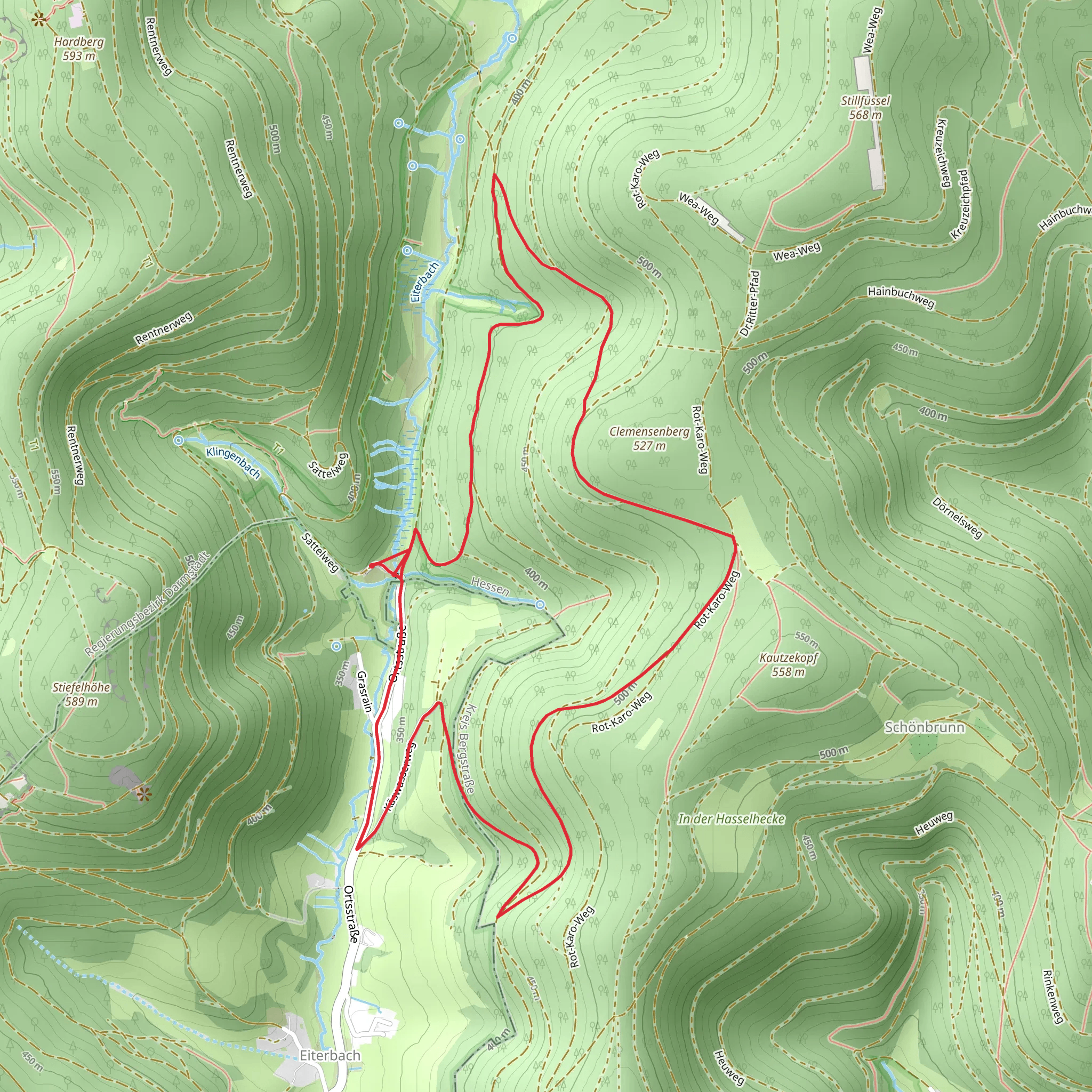 Clemensenberg mobile static map