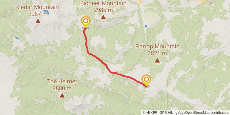 Inspiration Divide Trail stage 3 Map
