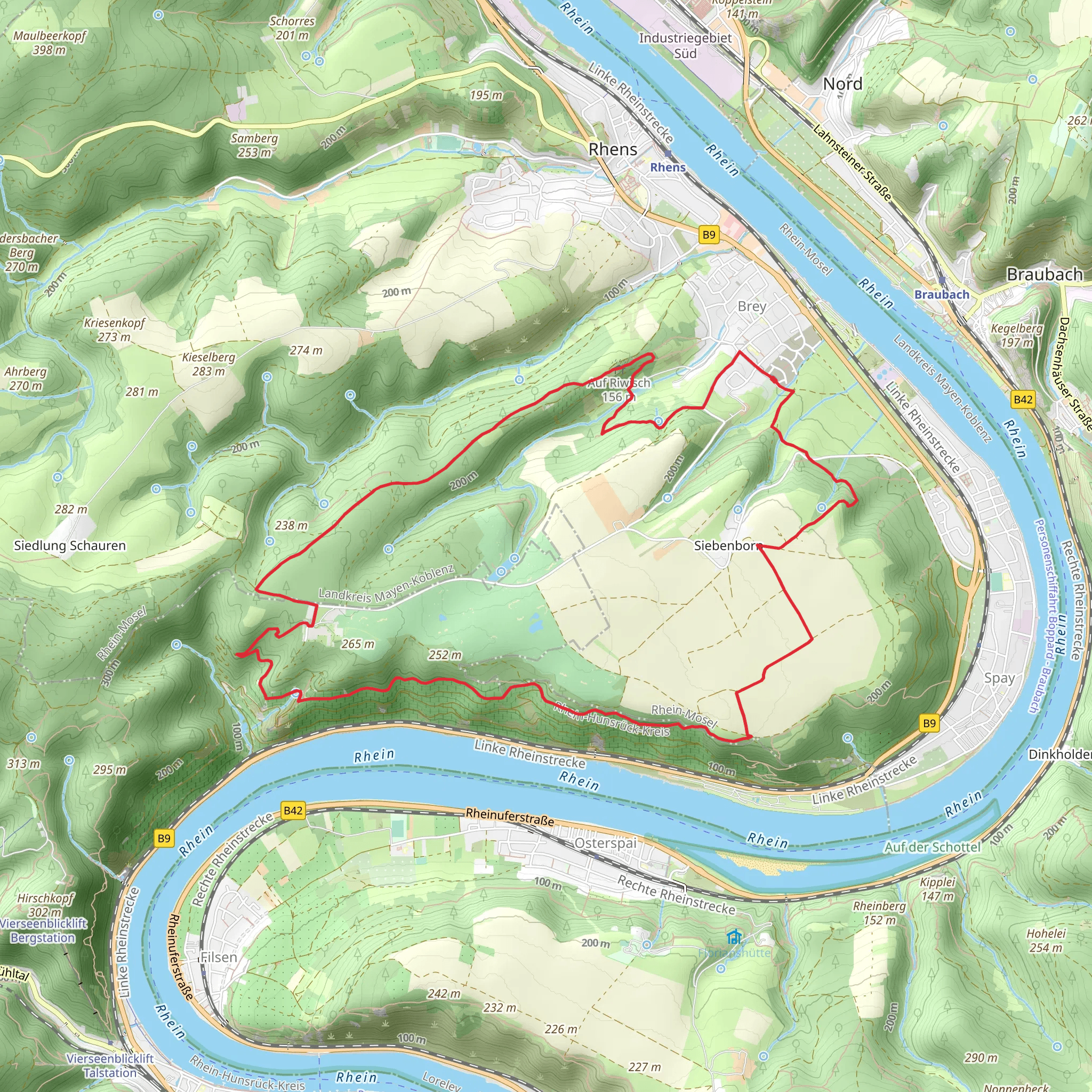 Jakobsberg Loop - Brey mobile static map